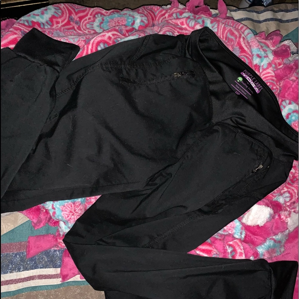 Black jogger scrubs